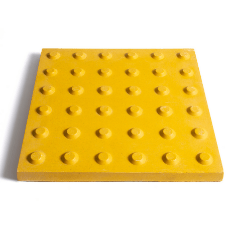 Piso podotáctil concreto