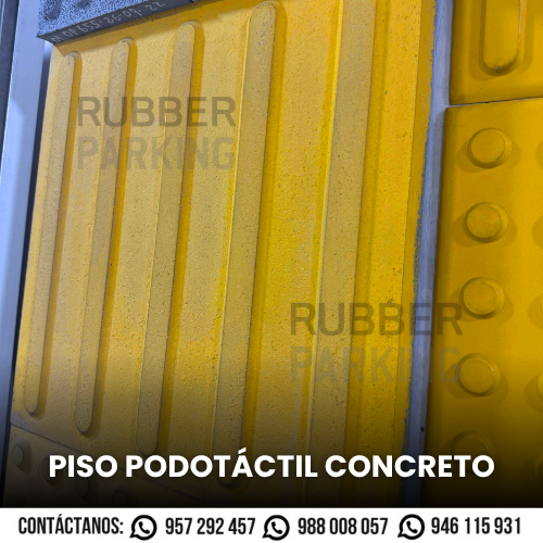 baldosa podotactil concreto